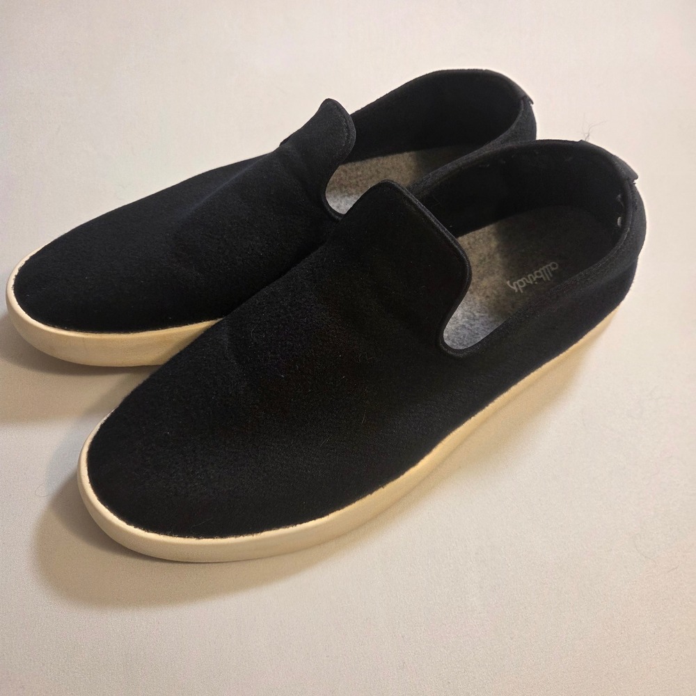 Allbirds Wool Loungers Mens Size 12 Black Slip On Sneakers Walking Shoes - Picture 6 of 10
